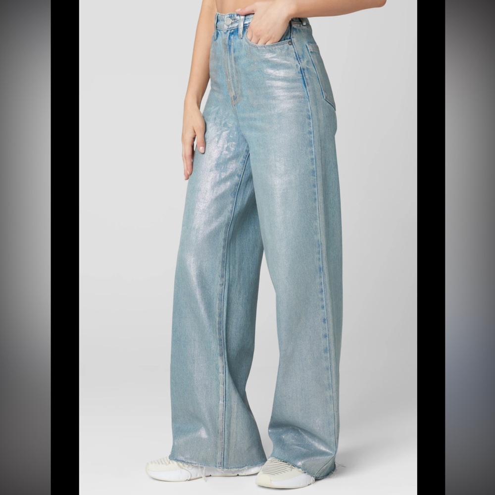 {BlankNYC} Women’s Franklin In Silver Star Pant Relaxed Jeans